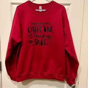 Gildan Large Custom Christmas Crewneck Sweater